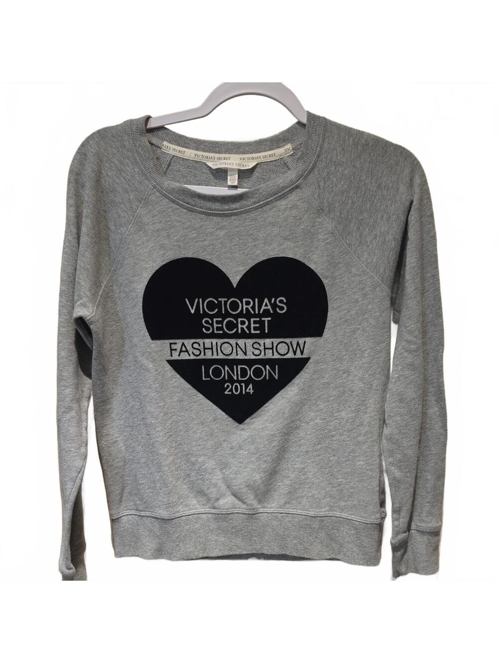 Victoria's Secret London 2014 Sweatshirt. Light Gray Size small